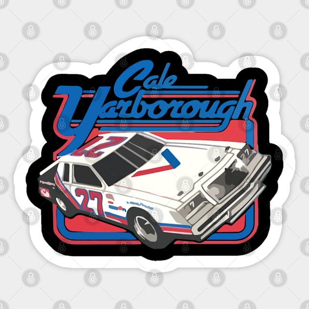 Cale Yarborough #27 Sticker by stevenmsparks